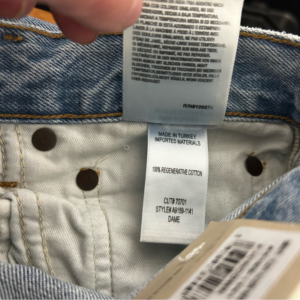 NEW Agolde Dame High Rise Wide Leg Jean Showdown Size 25 - Picture 11 of 11